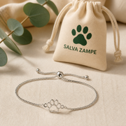 Bracciale Amoria argentato con pochette Salva Zampe