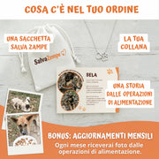Collana solidale - immagine informativa Salva Zampe 1