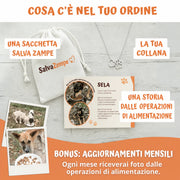 Collana solidale - immagine informativa Salva Zampe 1